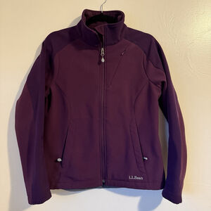 Women’s L.L. Bean Softshell Windstopper Jacket Size Small Purple